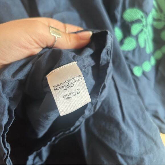 Corey Lynn Calter The Winnie Top Pressed Flower Blue Green Embroidered Size XS - Picture 5 of 6